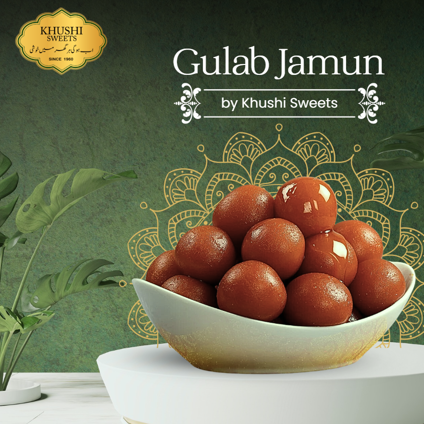 Gulab Jamun product visual designed by Ali Shan Ayyaz