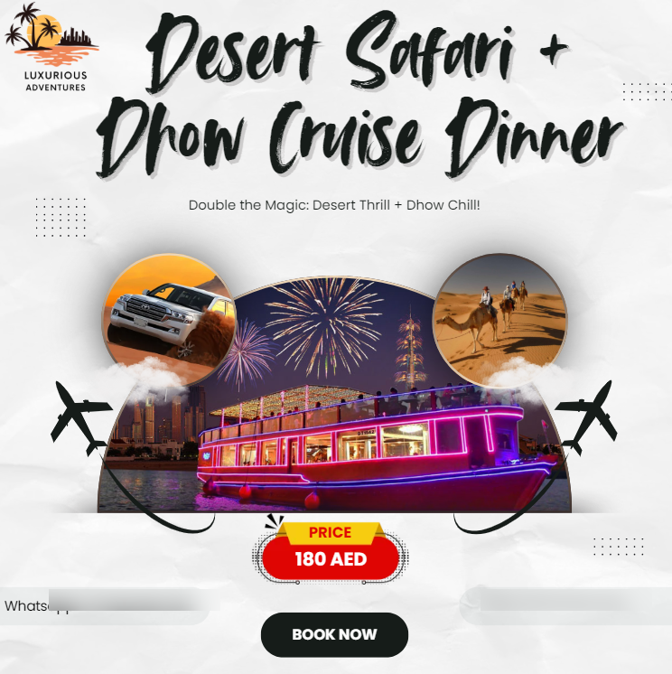 Dhow cruise campaign designed by Ali Shan Ayyaz