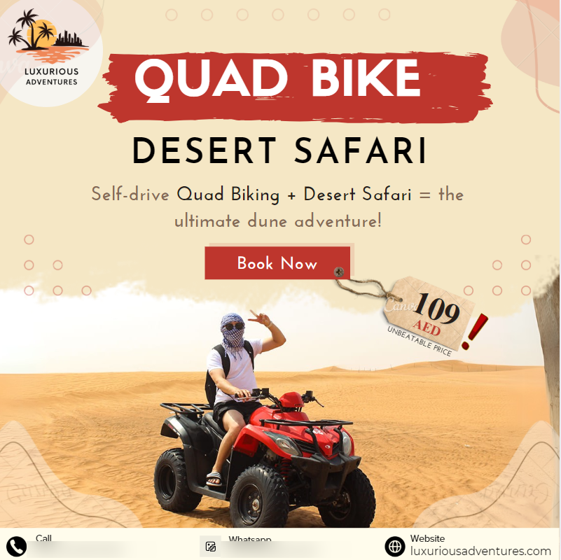 Quad bike campaign designed by Ali Shan Ayyaz