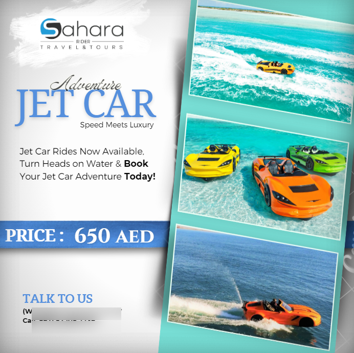 Jet car campaign designed by Ali Shan Ayyaz